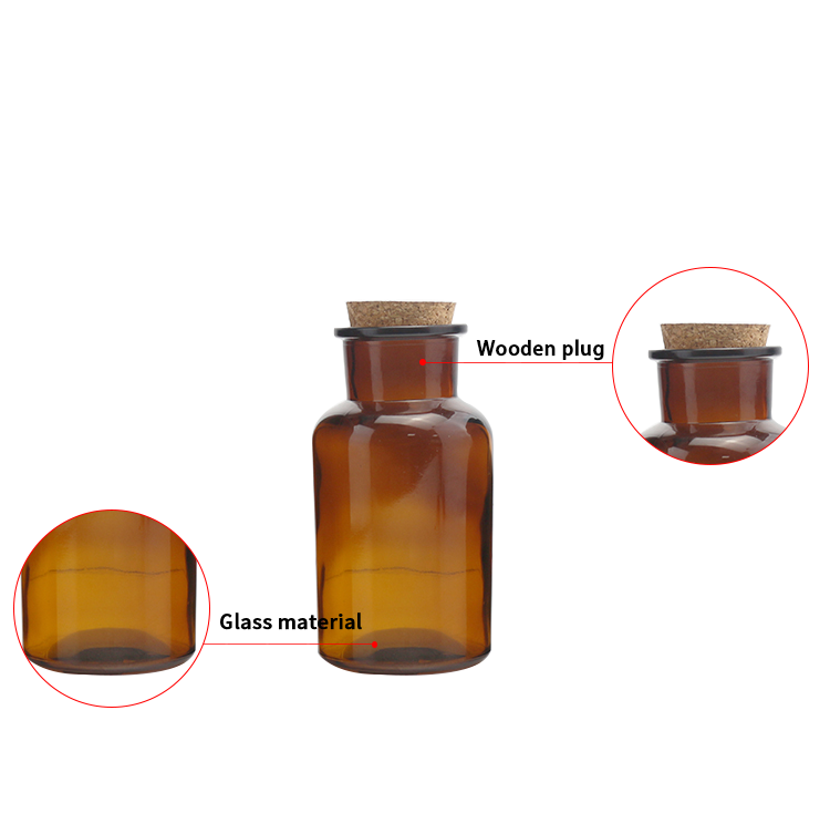 250ml amber glass jar