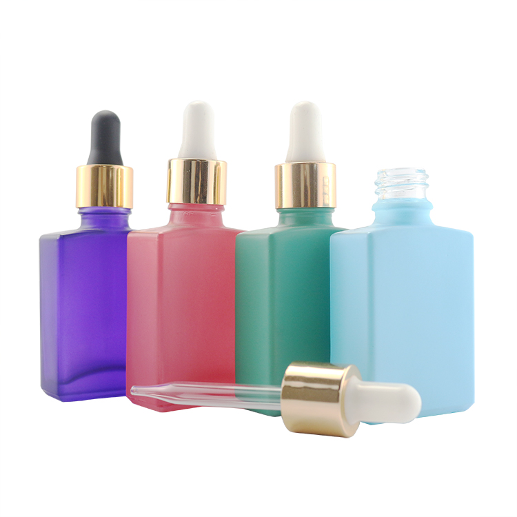 square glass dropper bottles