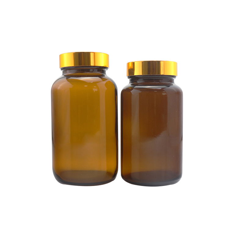  300ml 400ml Amber Pill Bottle Medicine Bottles Vitamin Bottle Factory