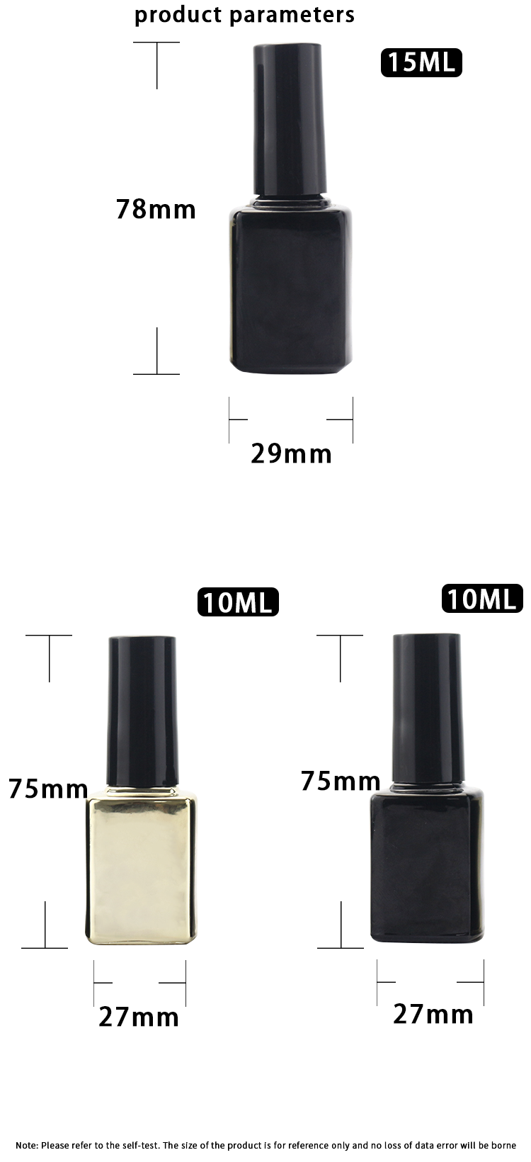 10ml empty nail polish bottles wholesale