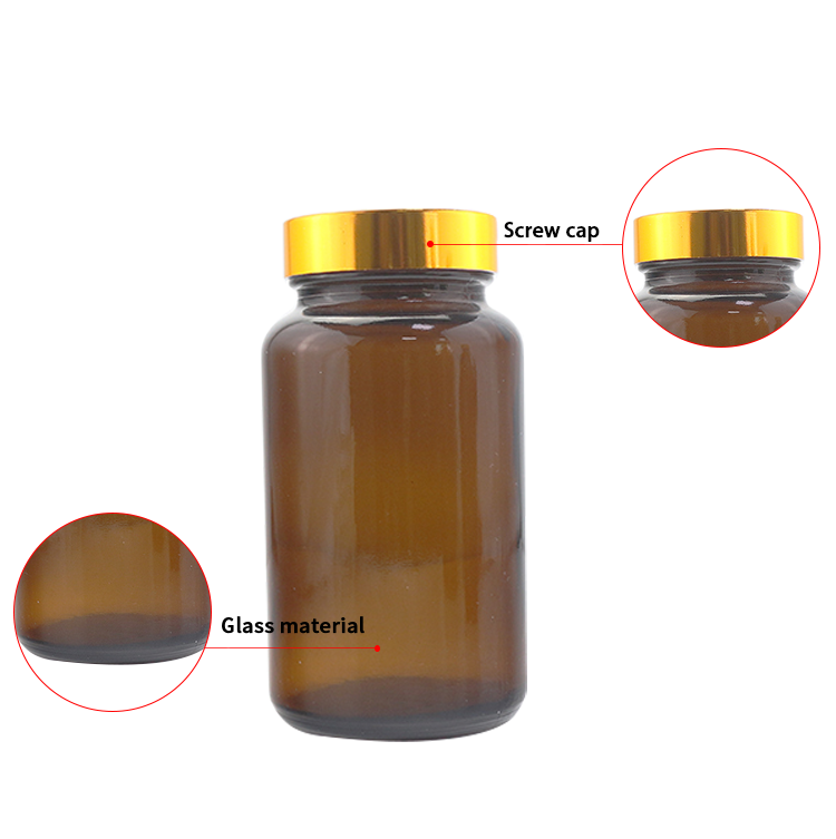 Amber Glass Pill Bottle Graphic by slayerchristos206 · Creative
