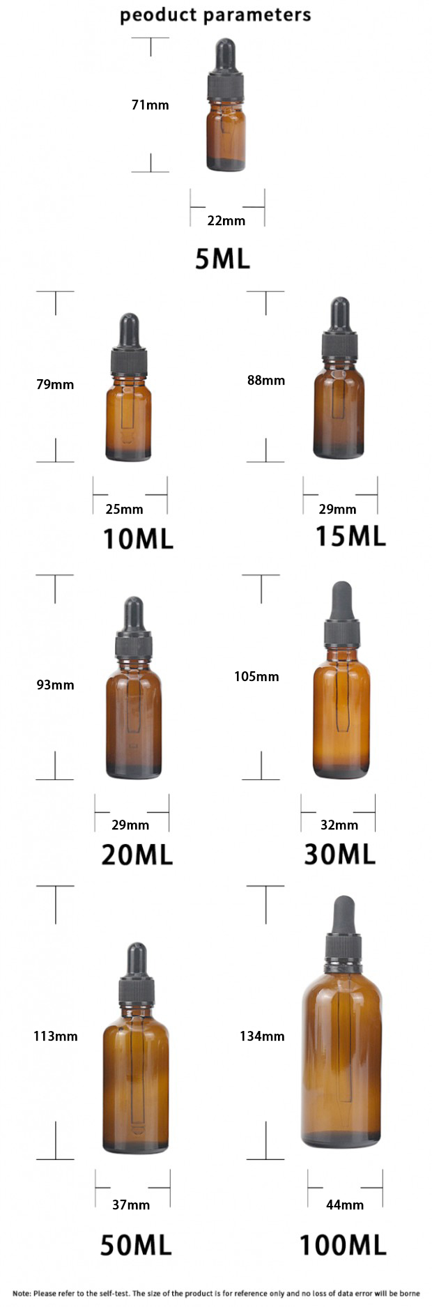 1 oz glass dropper bottles