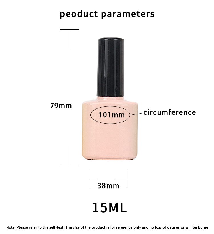 15ml empty round nail polish bottles