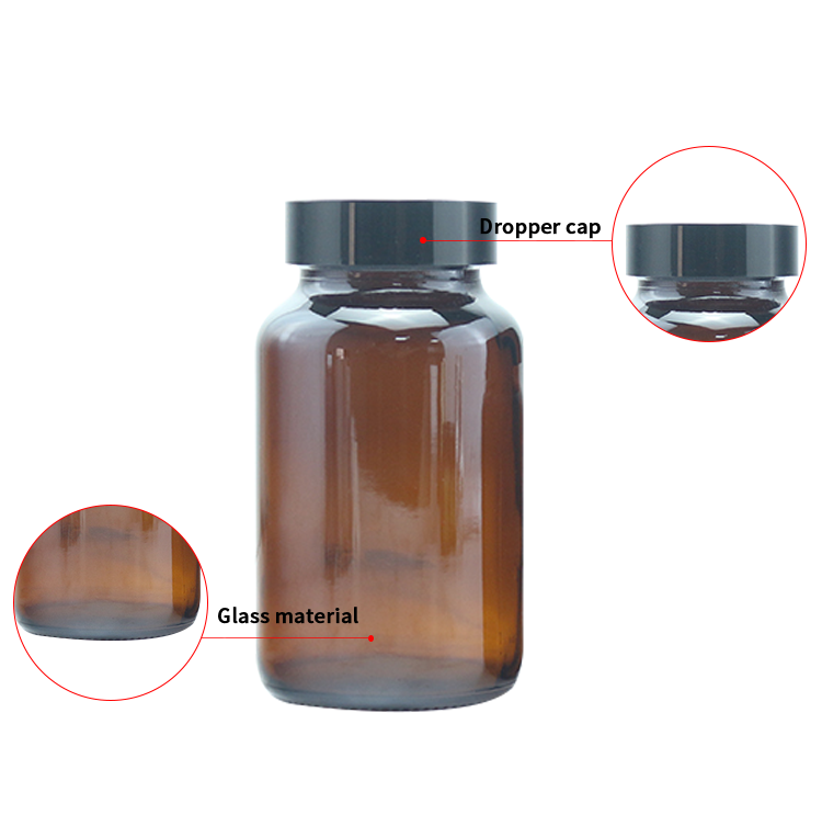 100ml amber glass bottles