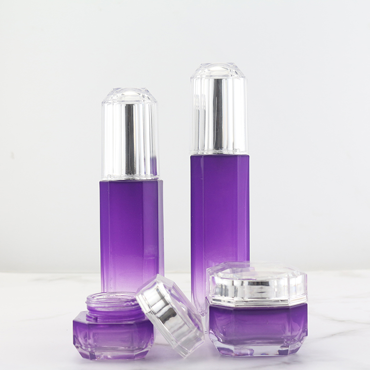 Manufacturer Purple Pretty Skincare Set Face Cream jar Body butter Packaging