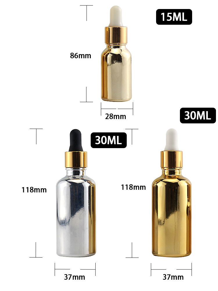 15ml glass dropper bottles