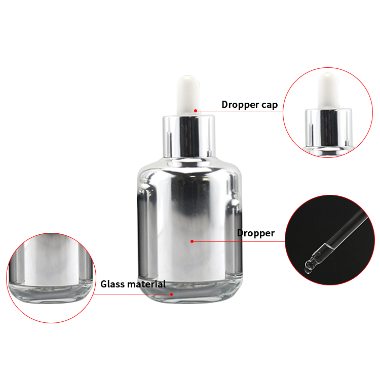 50ml glass dropper bottles