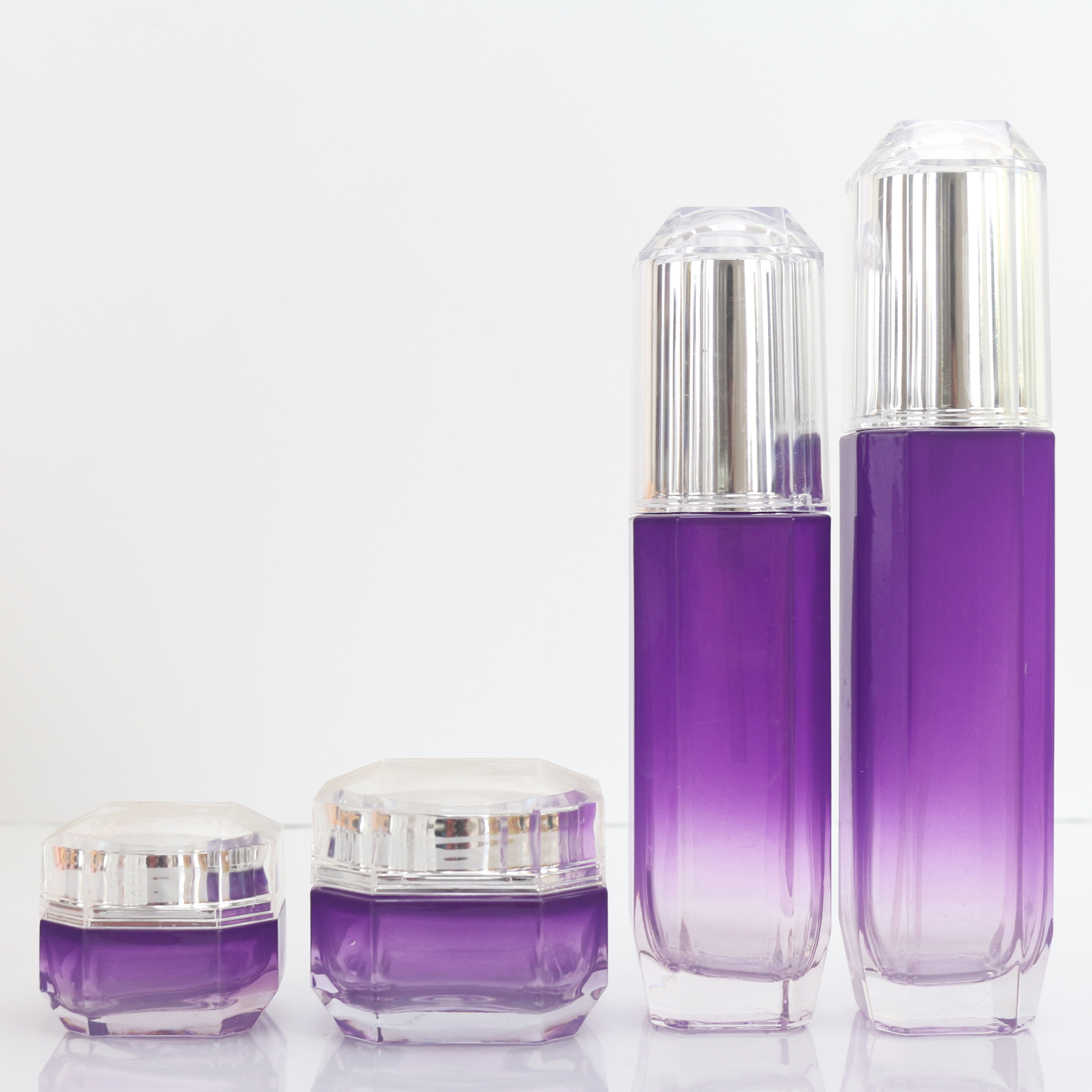 Manufacturer Purple Pretty Skincare Set Face Cream jar Body butter Packaging