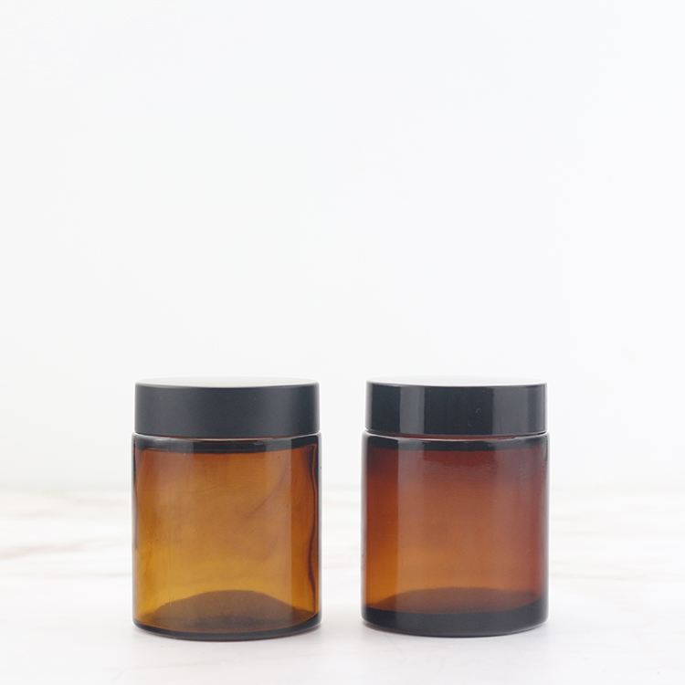 100ML Amber Glass Candle Jars Makeup Jars Face Cream Jars Manufacturer