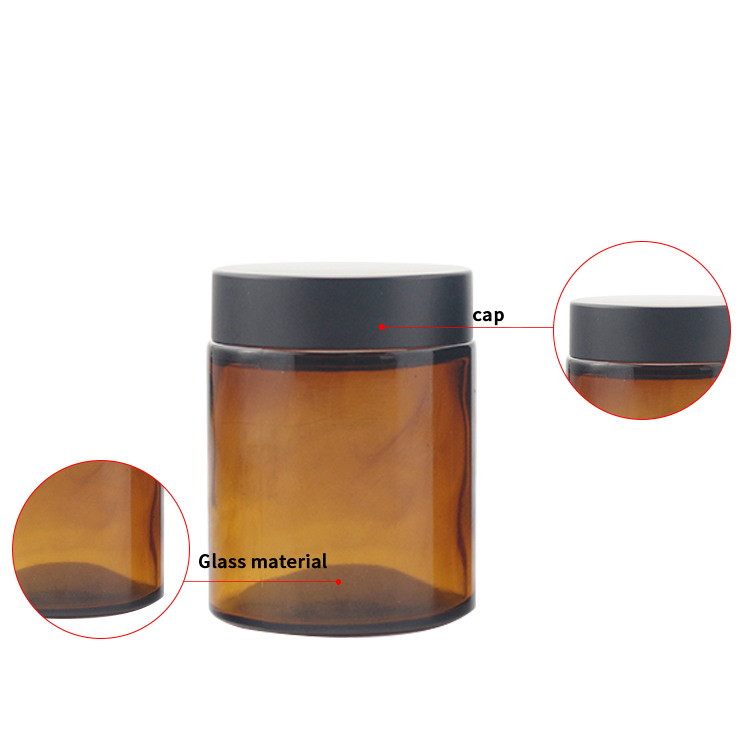 100ml amber glass candle jars wholesale