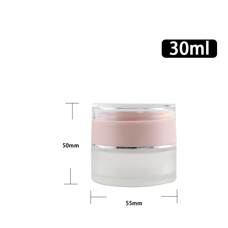 30ml frosted beauty sample pots