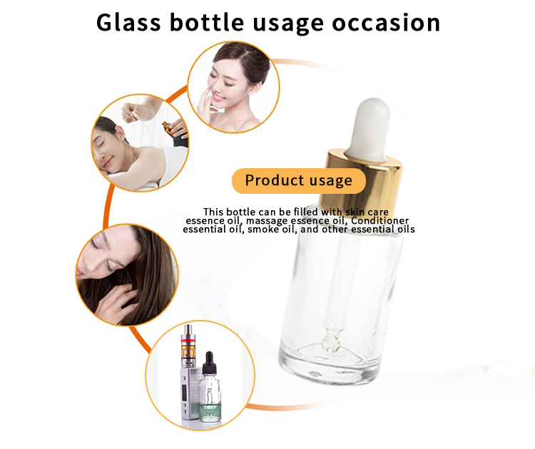 60ml glass droppers for essential oils