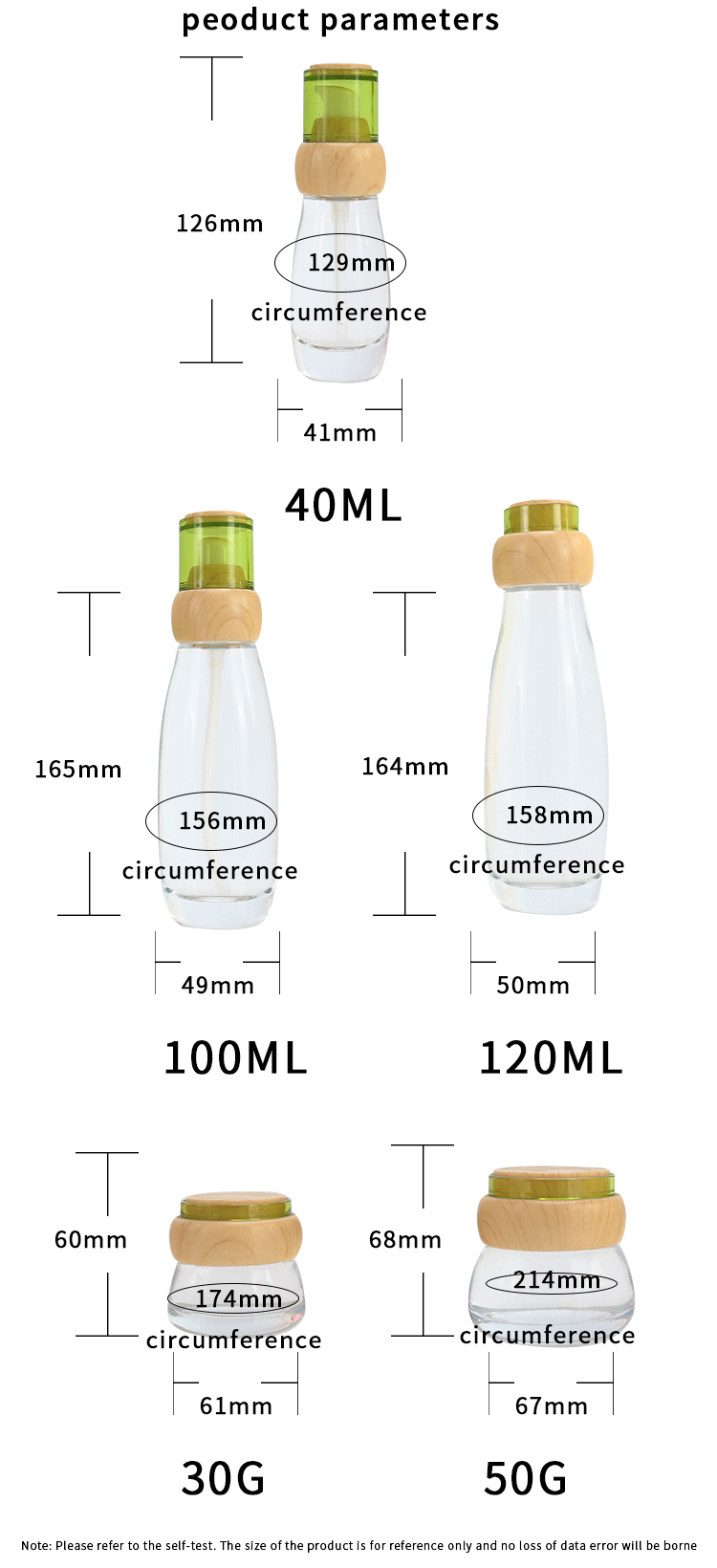 100ml 1200ml cosmetic pump bottles