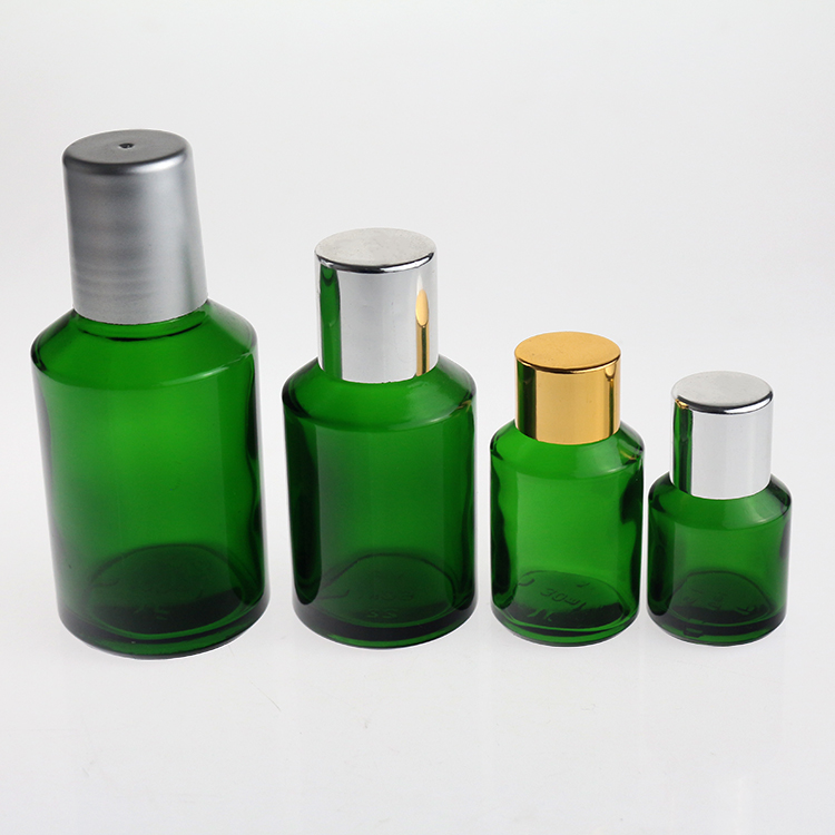 0.5 OZ 1 OZ 2 OZ Green Glass Essential Oil Bottle Skincare Water Bottle