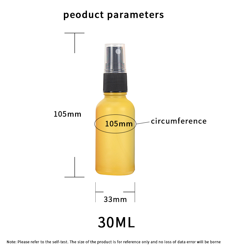 wholesale 30ml empty skincare water bottle