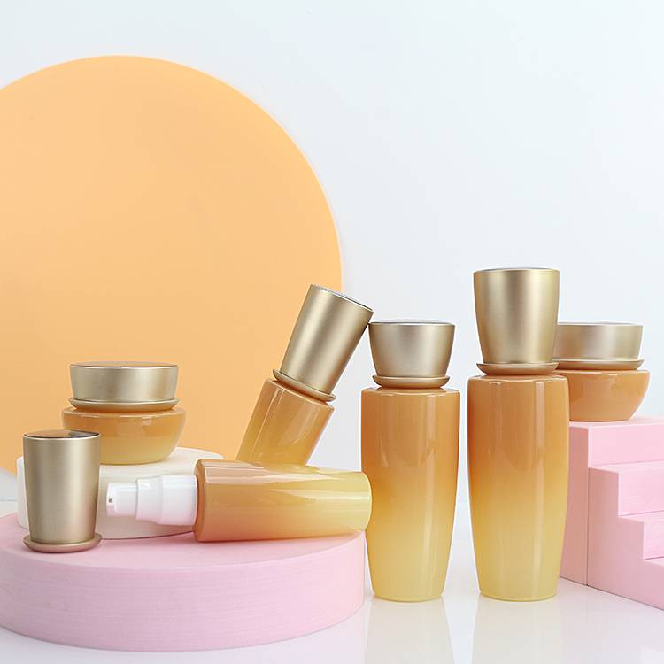 30G 100ML Yellow Cute Skincare Bottle Packaging Face Body Cream Jar Wholesale