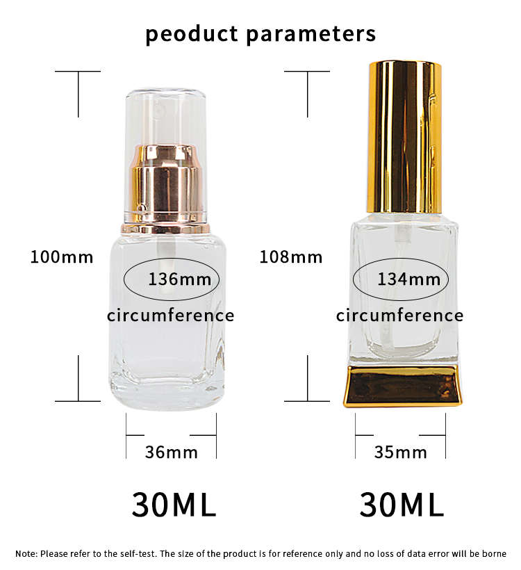 1oz empty glass perfume spray bottle wholesale