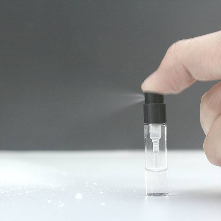 2ml 6ml Mini Clear Glass Refillable Travel Perfume Sample Spray Bottle