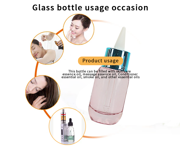 50ml small glass dropper bottles