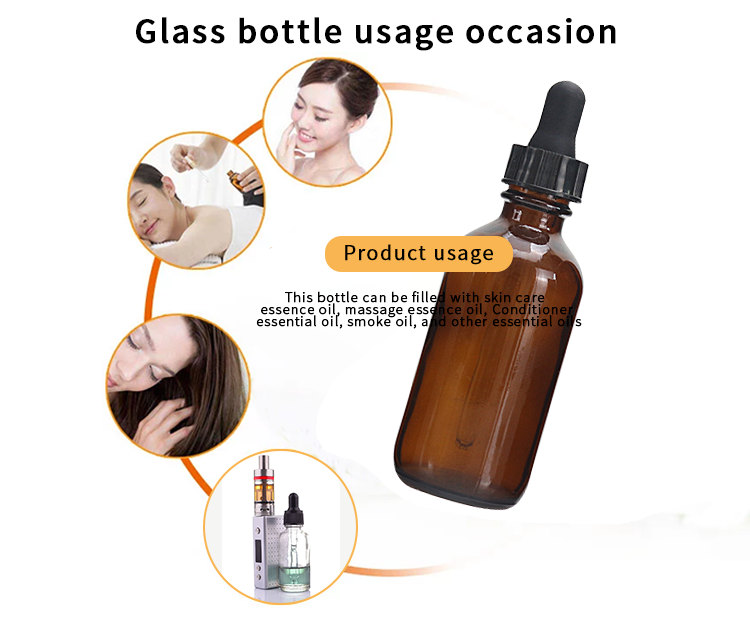 amber 4 ounce dropper bottles