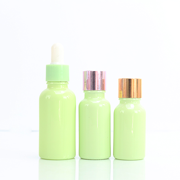 15ml 20ml Green Glass Dropper Bottles Essential Oil Dropper Bottle Supplier