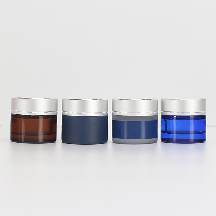 10G Amber Empty Glass Sample Face Cream Jars Manufacturer