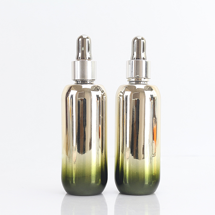 50ml Empty Round Glass Essential Oil Dropper Bottle Custom