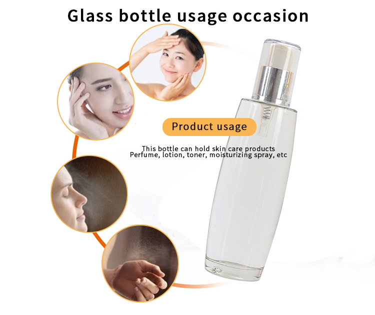 120ml clear empty perfume spray bottle