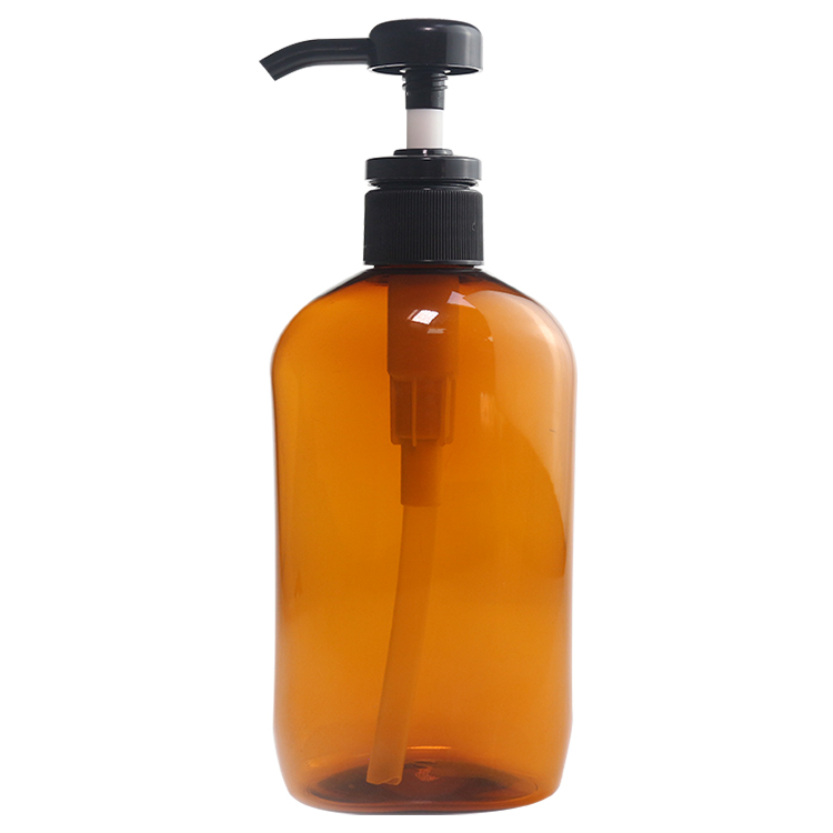 400ml Amber Empty Plastic Shampoo Pump Bottle Wholesale