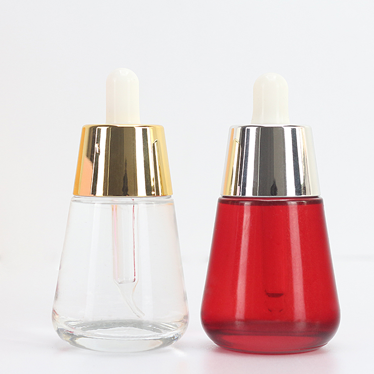 30ml Red Empty Glass Dropper Bottle Essential Oil Bottles With Pipette Custom