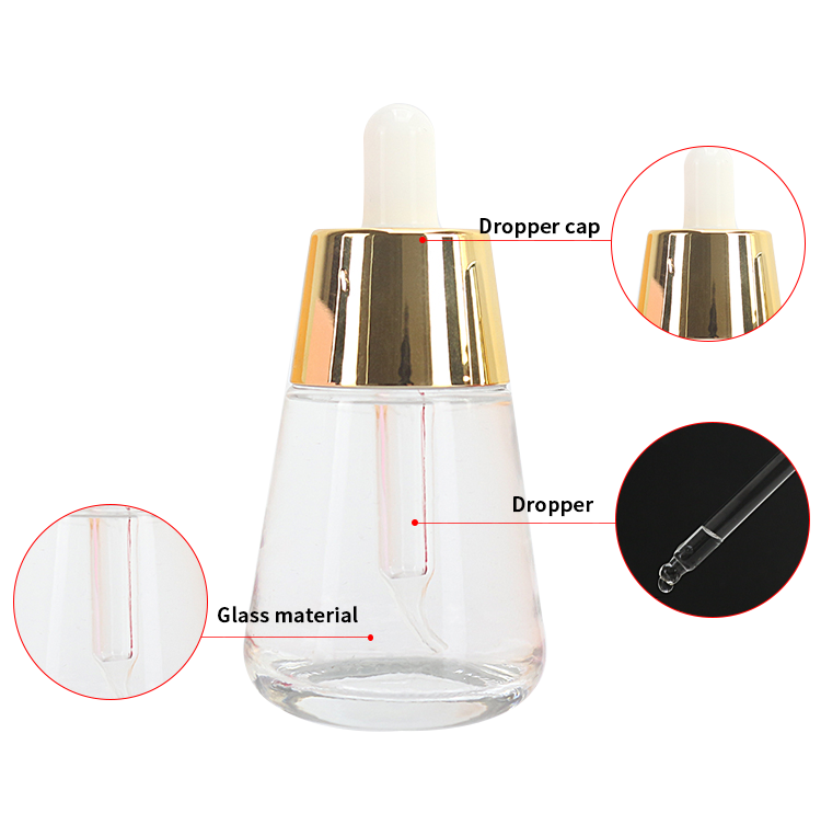 clear 30ml dropper bottle