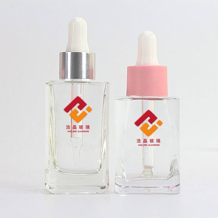 clear 1 oz glass dropper bottles