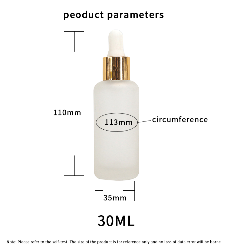 30ml frosted glass dropper bottles