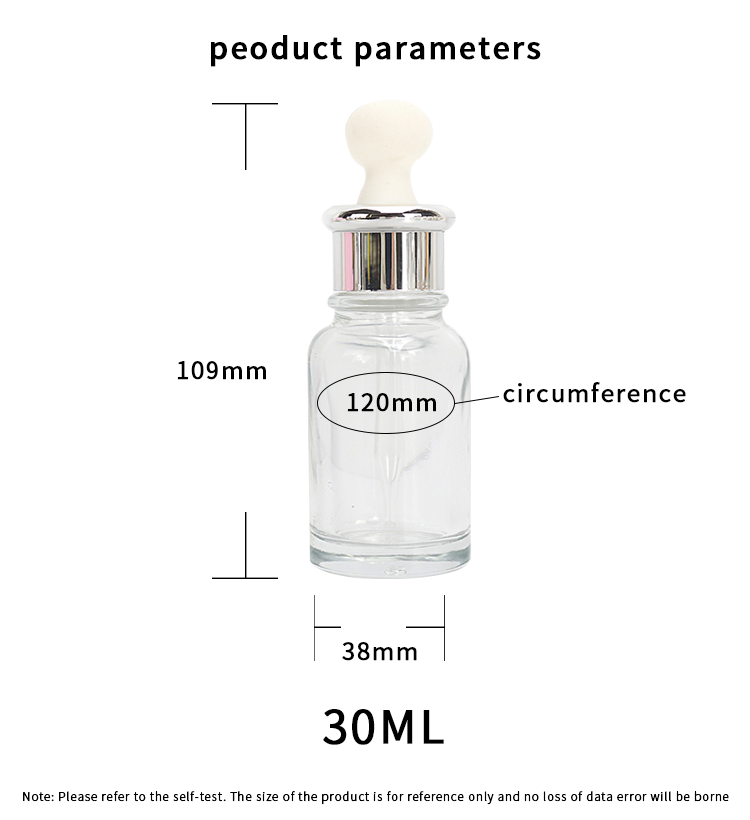 1 oz clear serum dropper