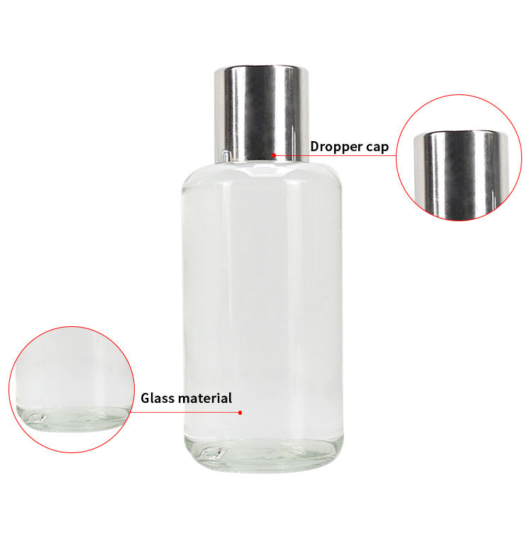 50ml glass bottles with screw cap