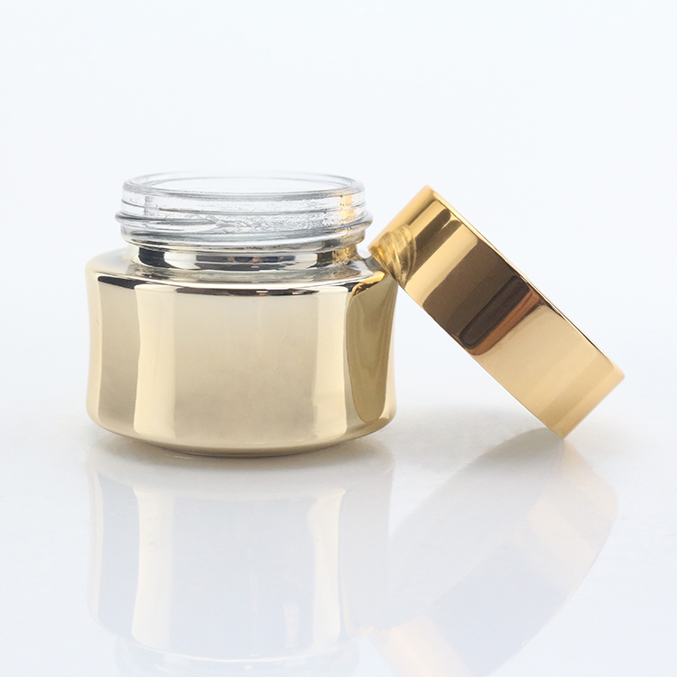 30G Gold Empty Glass Cosmetic Jar Face Cream Jar Eye Cream Jar Mask Jar 