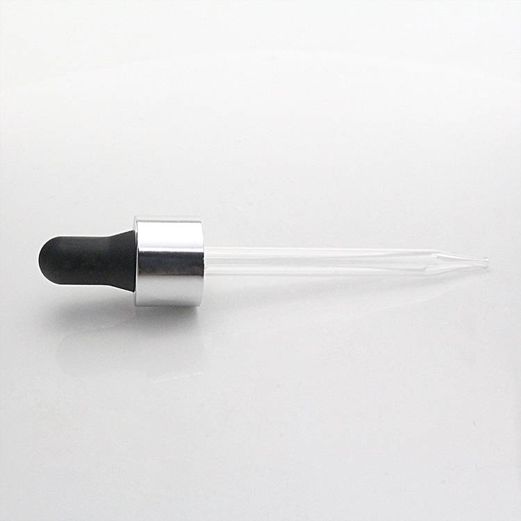 50G Silver Essential Oil Beard Oil Smoke Oil Glass Dropper Bottle Wholesale