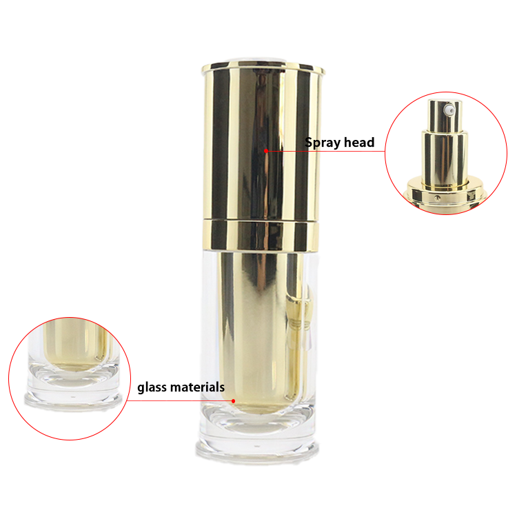 50g gold plastic cosmetic jars wholesale