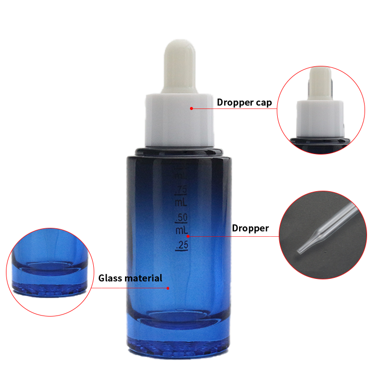 blue 50ml dropper bottles wholesale