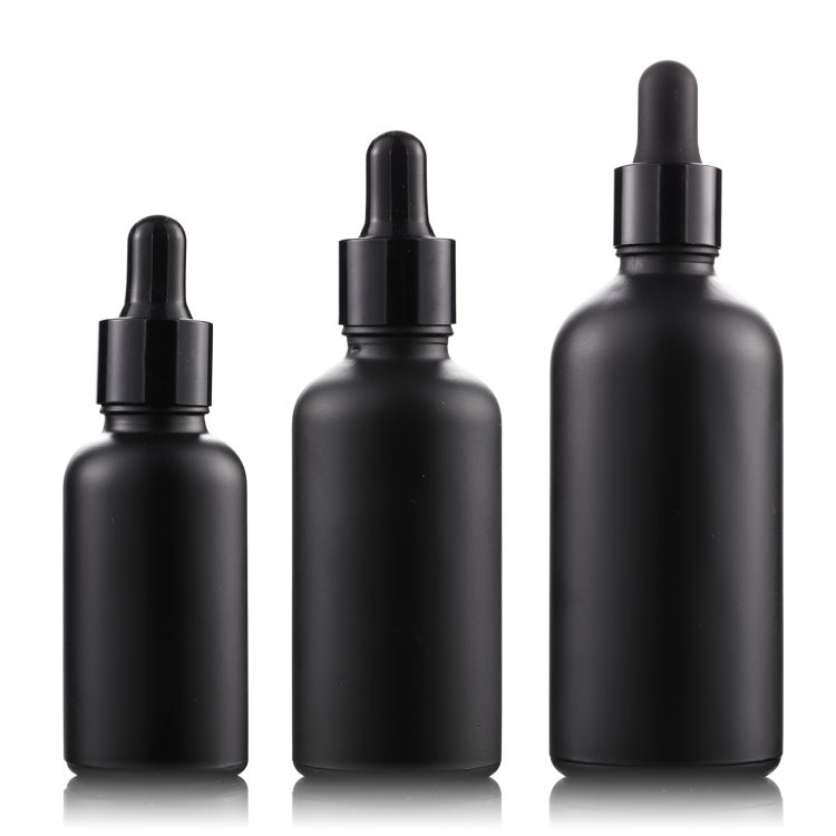 10ml 30ml 60ml Black Essential Oil Glass Dropper Bottles Suppliers