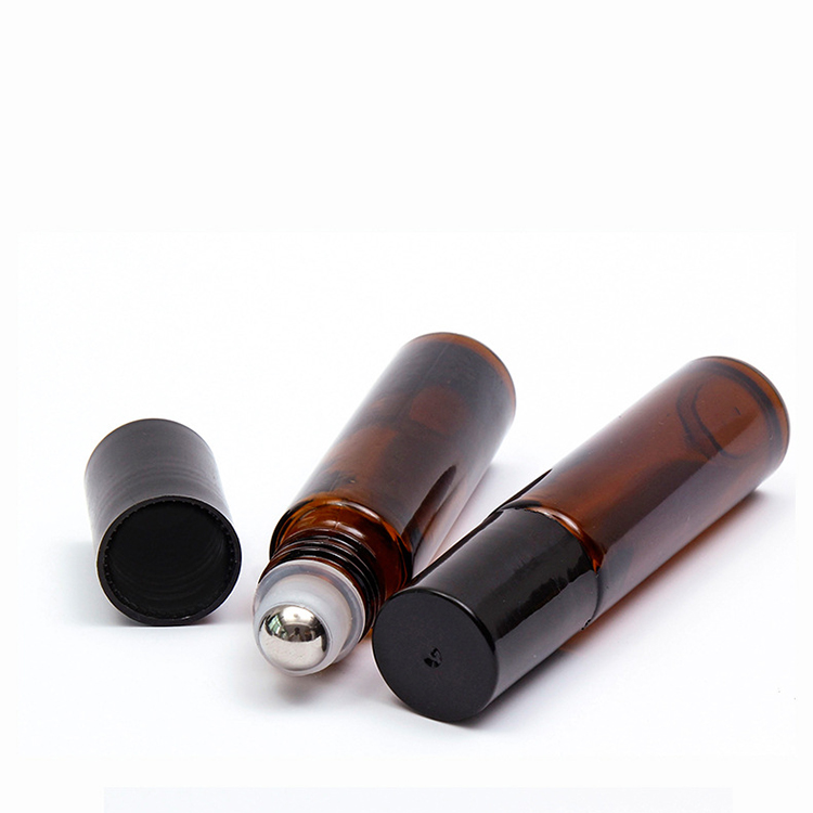 10ml Empty Amber Perfume Eye Cream Glass Roller Bottles Suppliers