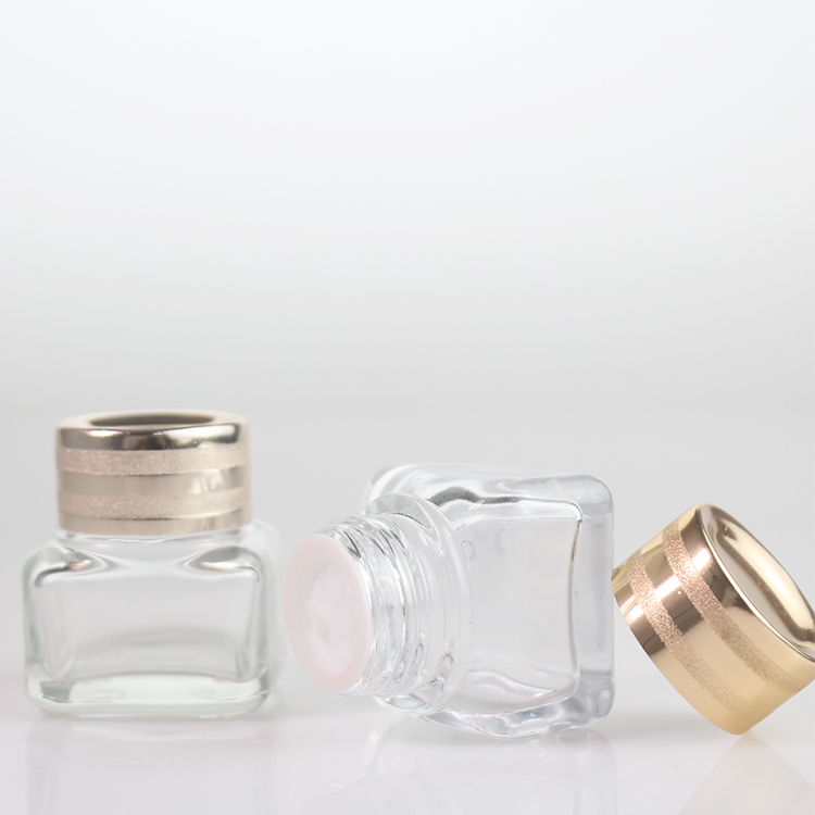 Empty 15ml Cream Jars Clear Glass Face Cream Jars Wholesale