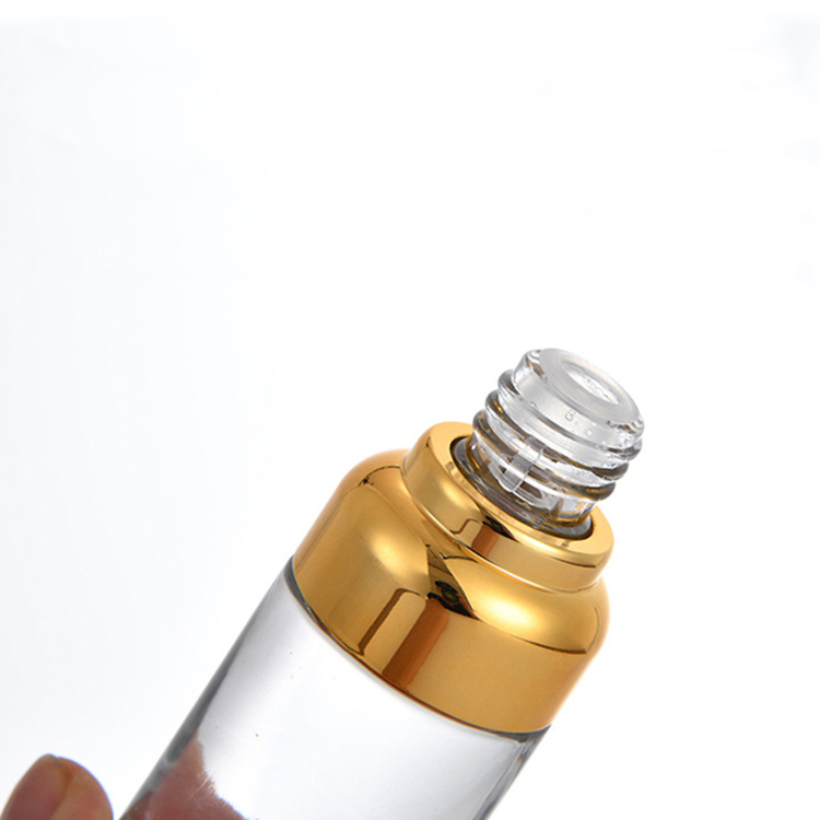 Wholesale Serum Bottle With Dropper 20ml 30ml 50ml Clear Glass Serum Bottle
