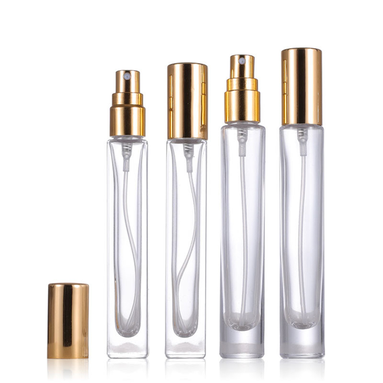 10ml Perfume Bottle Glass Spray Bottles Gold Sample Empty