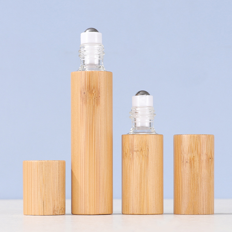 5ml Bamboo Essential Oil Roller Bottles 3ml 10ml Glass Roller Bottles