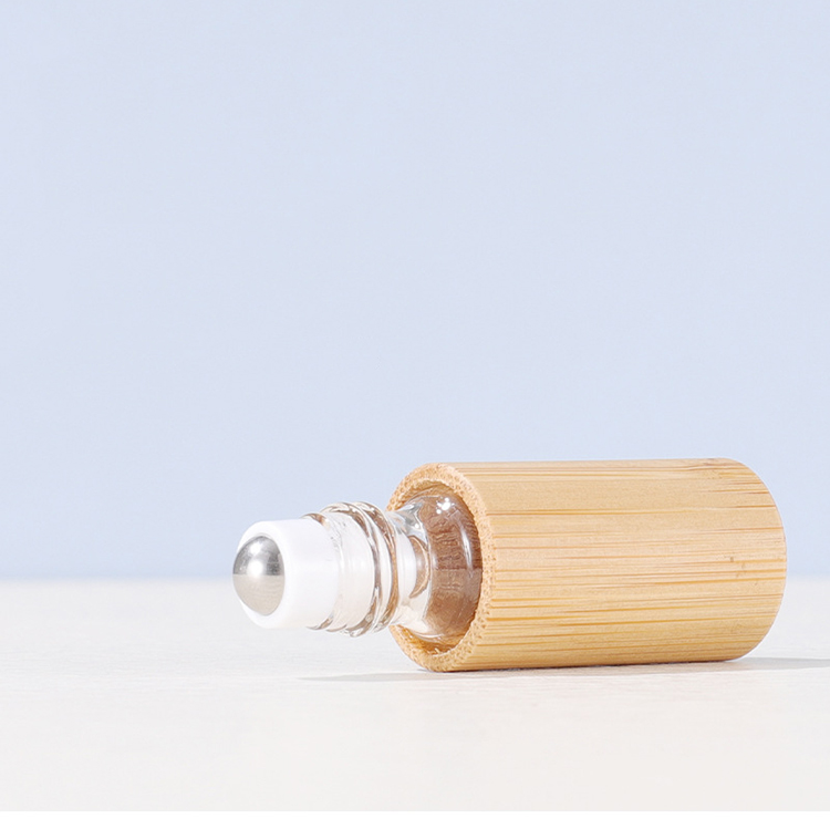 5ml Bamboo Essential Oil Roller Bottles 3ml 10ml Glass Roller Bottles