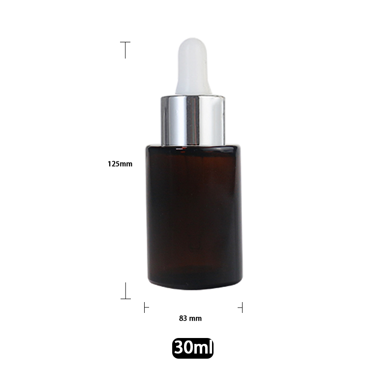 1 oz Flat Shoulder Dropper Bottle Wholesale Essential Oil Bottle With Dropper