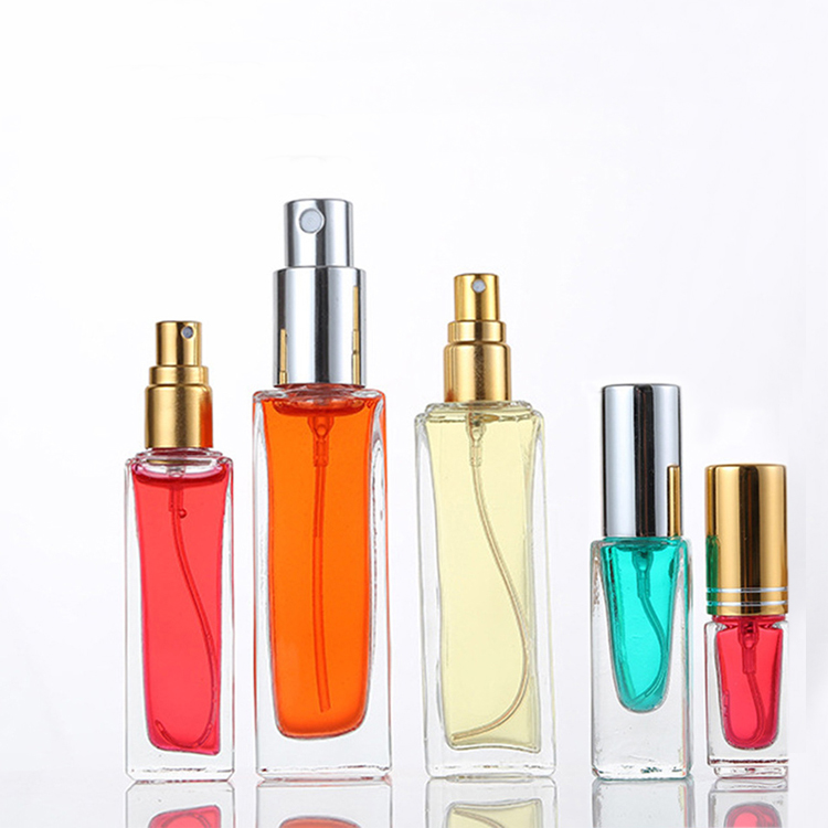 10ml Square Perfume Bottle Wholesale 20ml 30ml Clear Perfume Travel Spray Bottle