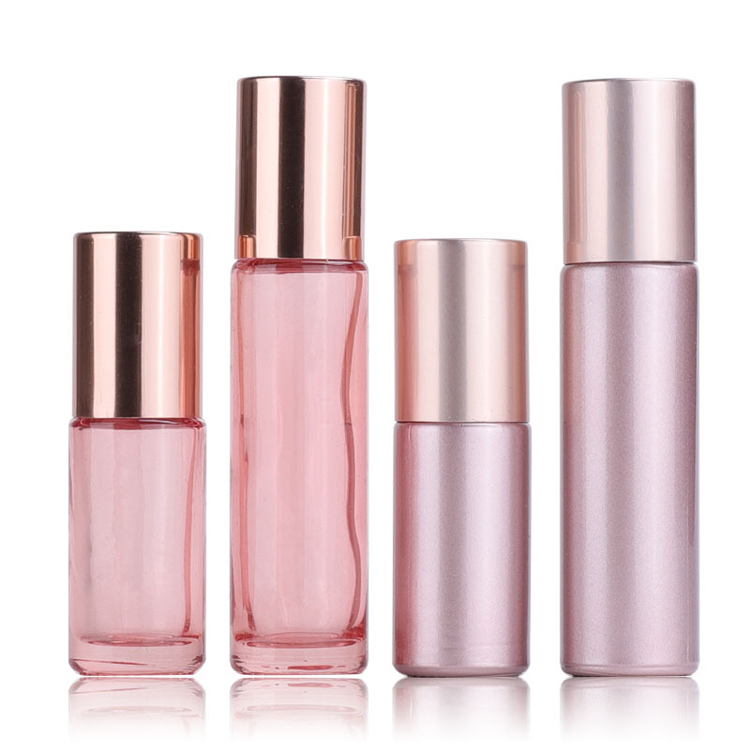 rose gold roller bottles 5ml 10ml essential oil perfume roll on bottle custom