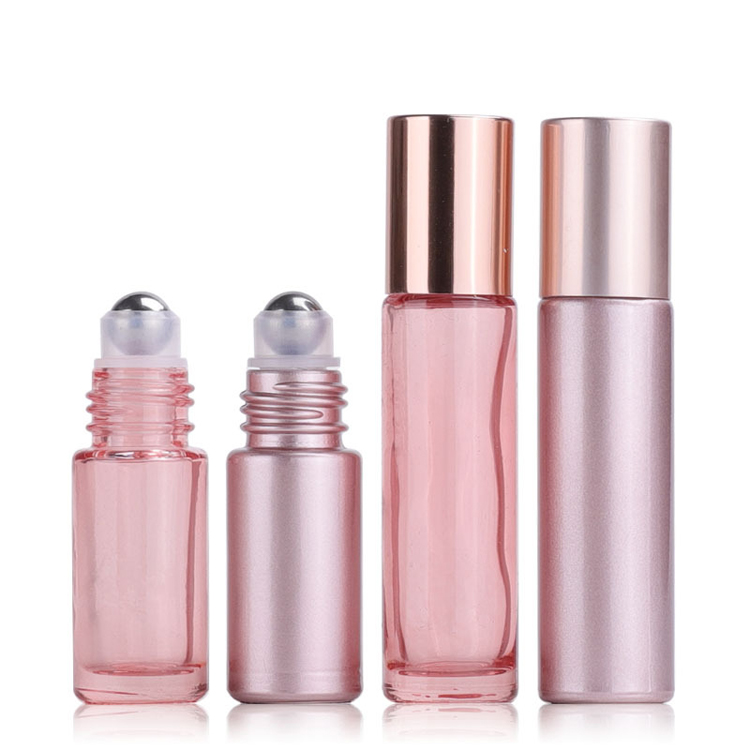 rose gold roller bottles 5ml 10ml essential oil perfume roll on bottle custom